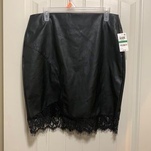 BAR lll pleather mini skirt